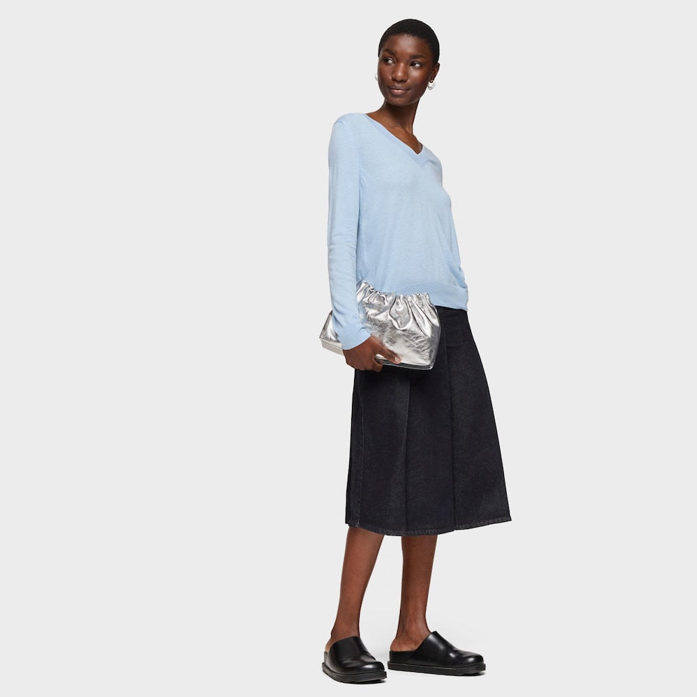 Clutch bandolera de piel plata TOUS Cloud Clutch bandolera de piel plata TOUS Cloud