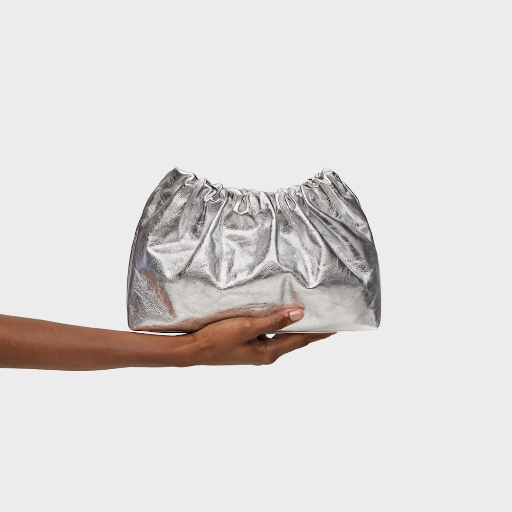 Clutch bandolera de piel plata TOUS Cloud Clutch bandolera de piel plata TOUS Cloud