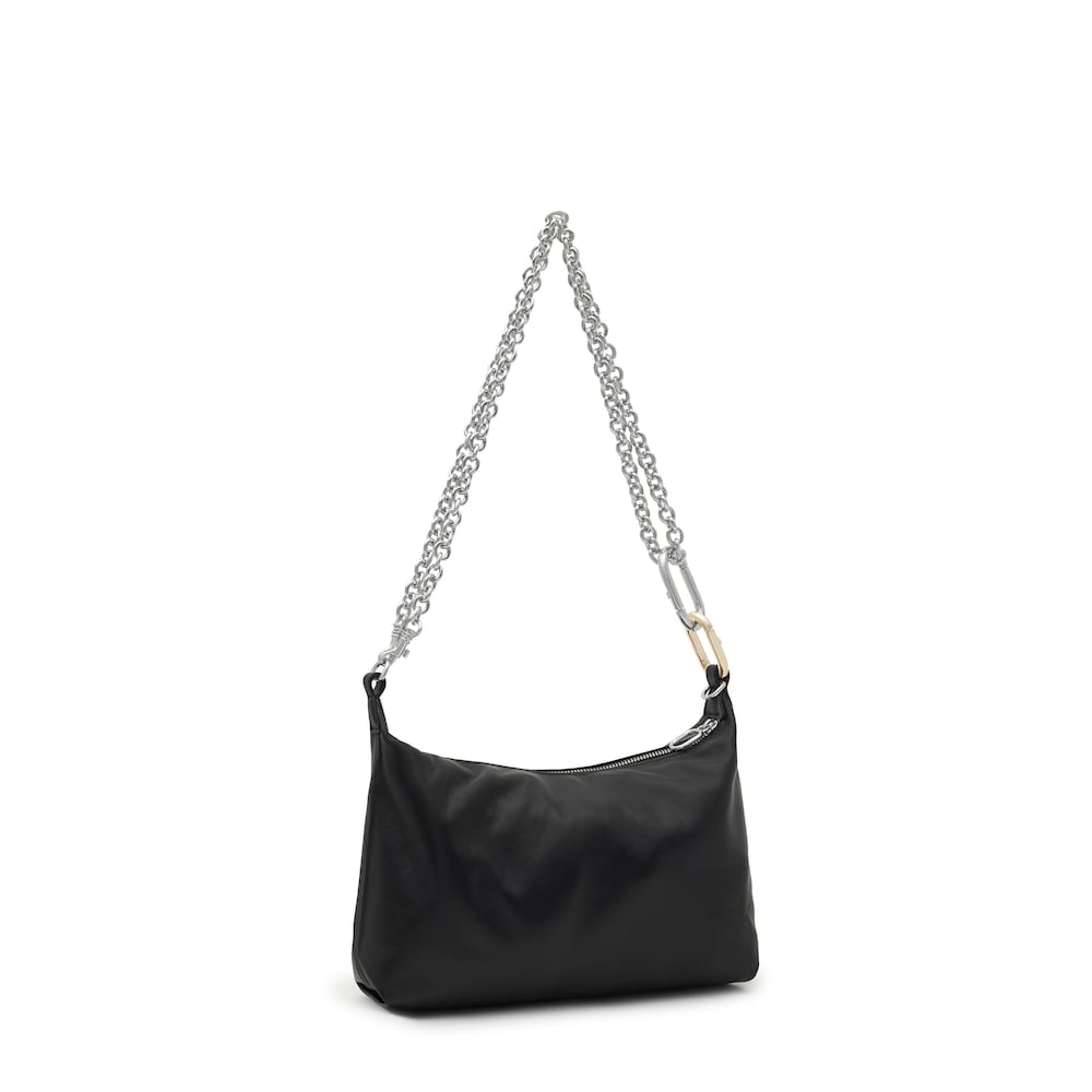 Mini bandolera de piel negra TOUS Hold image number 1