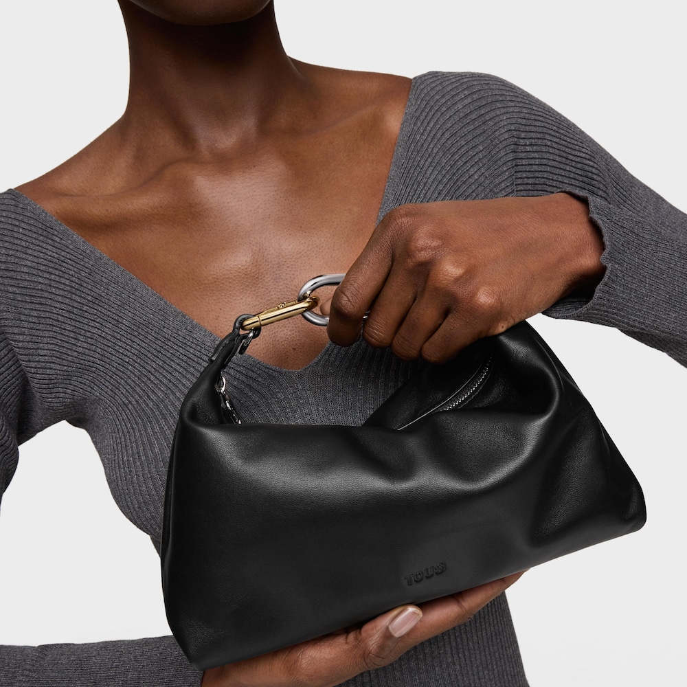 Mini borsa a tracolla nera TOUS Hold