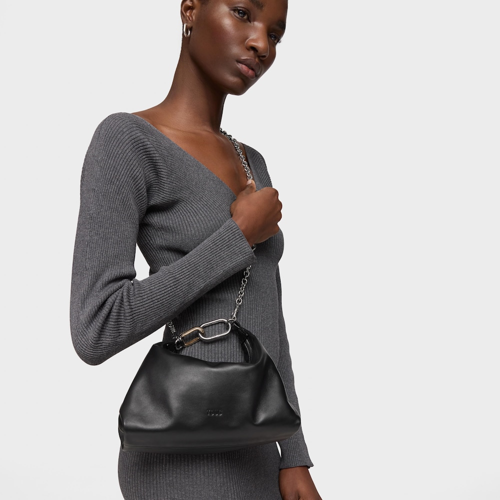 Mini borsa a tracolla nera TOUS Hold