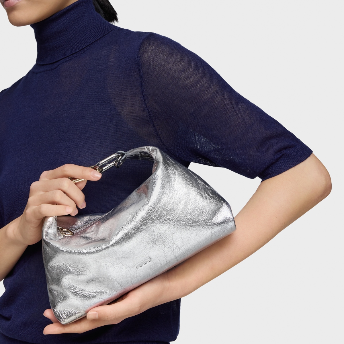 Silver-colored mini Crossbody bag TOUS Hold | TOUS