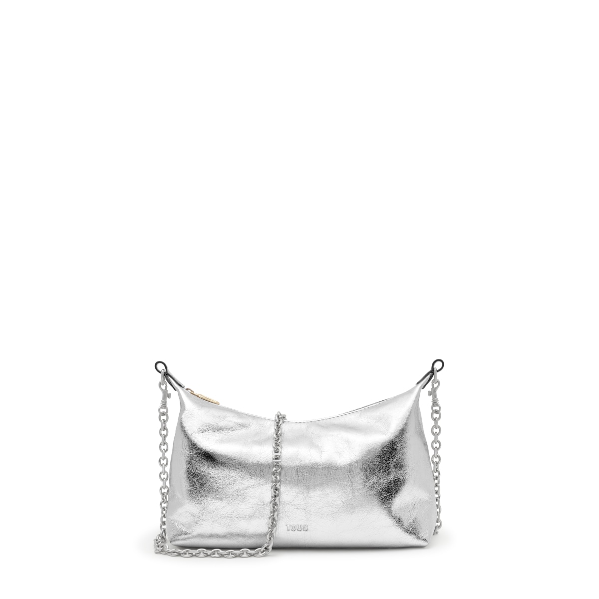 Silver-colored mini Crossbody bag TOUS Hold