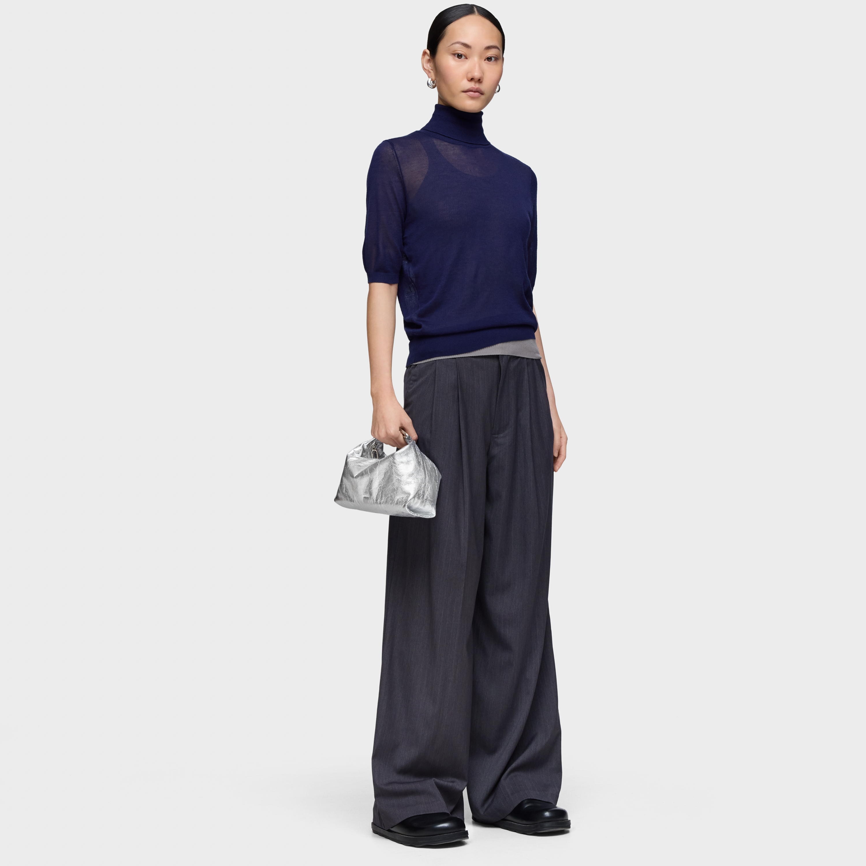 Silver-colored mini Crossbody bag TOUS Hold