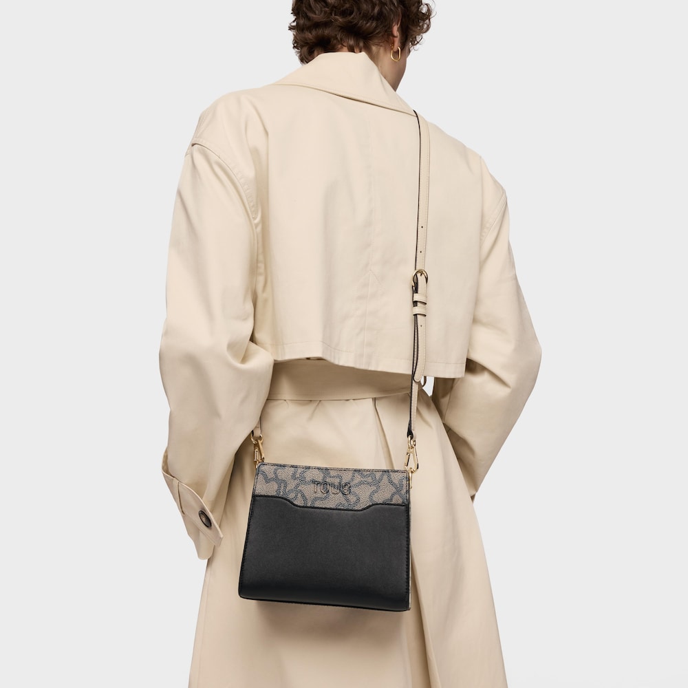 Borsa shopper nera piccola Kaos Icon