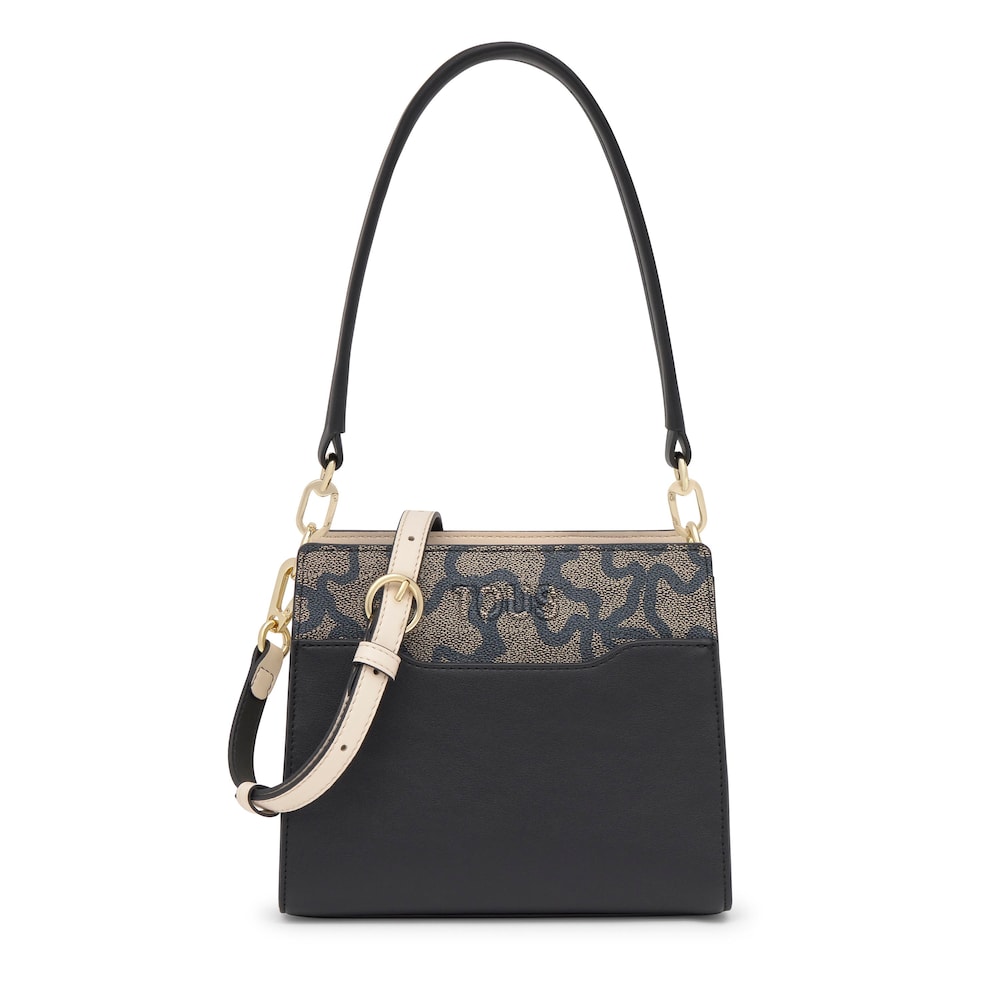 Borsa shopper nera piccola Kaos Icon