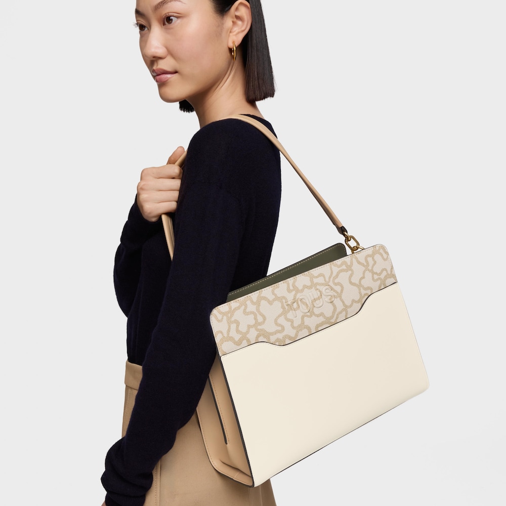 Medium ivory-colored Shopping bag Kaos Icon