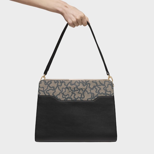 Shopper mediano negro Kaos Icon