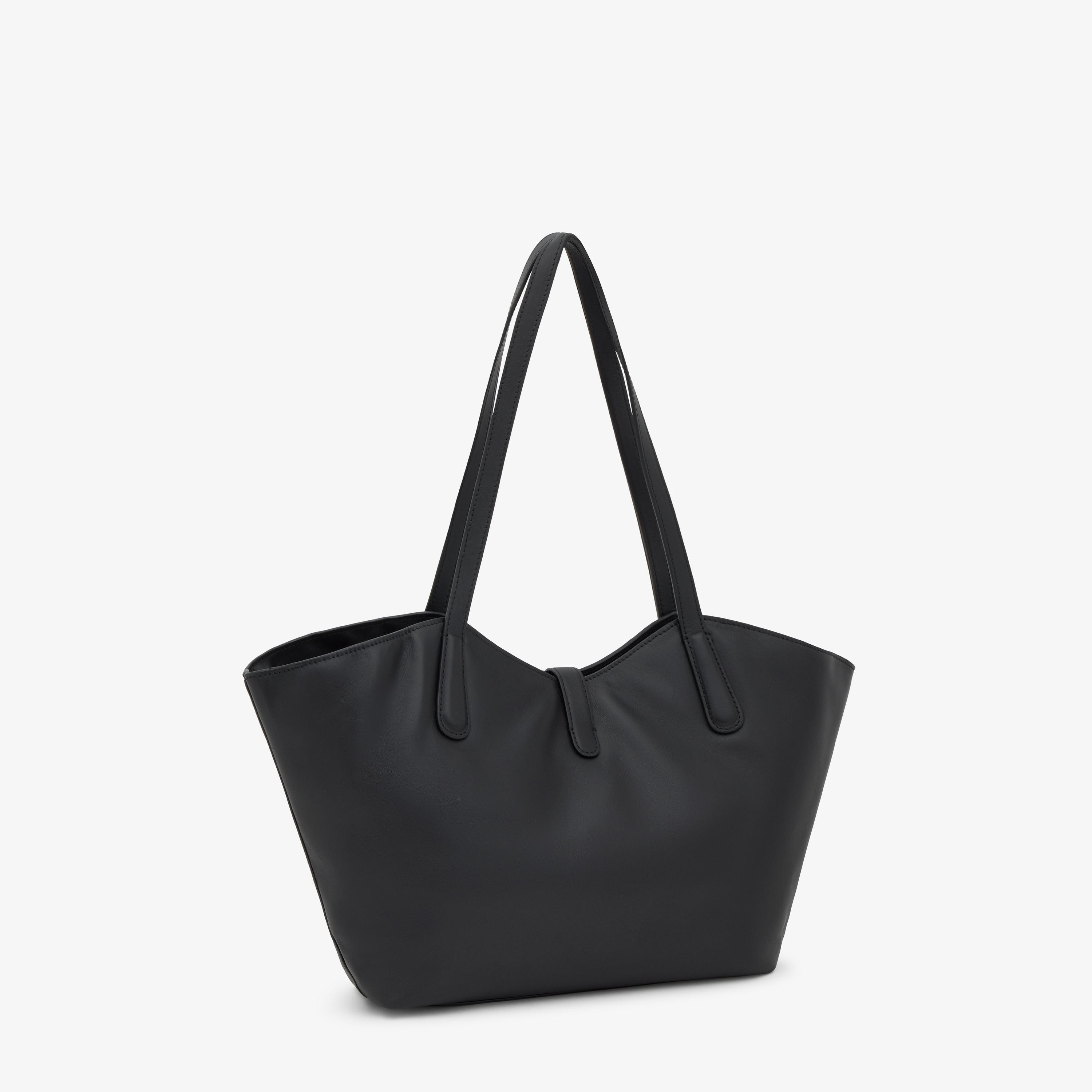 Medium black leather Tote bag TOUS MANIFESTO