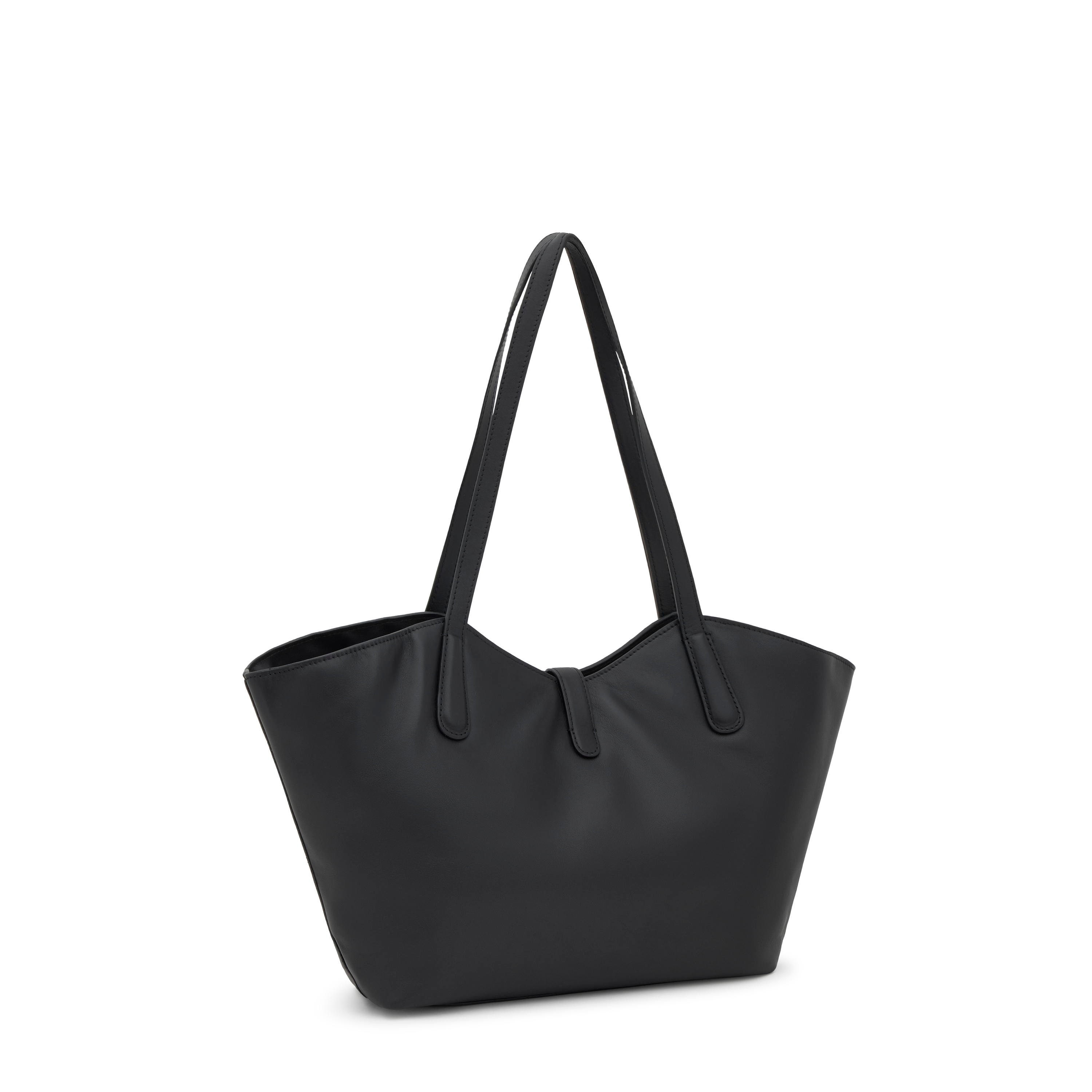 Medium black leather Tote bag TOUS MANIFESTO