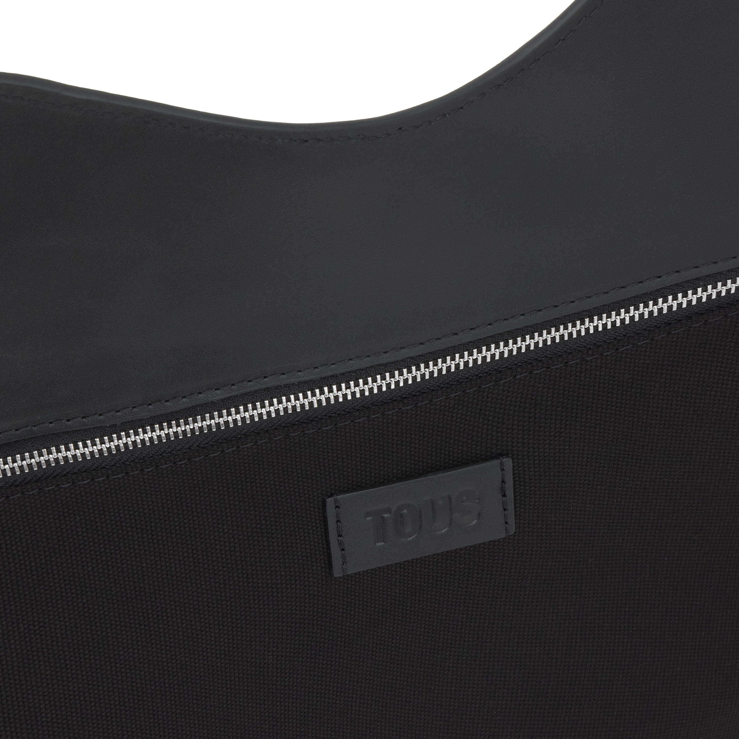 Medium black leather Tote bag TOUS MANIFESTO