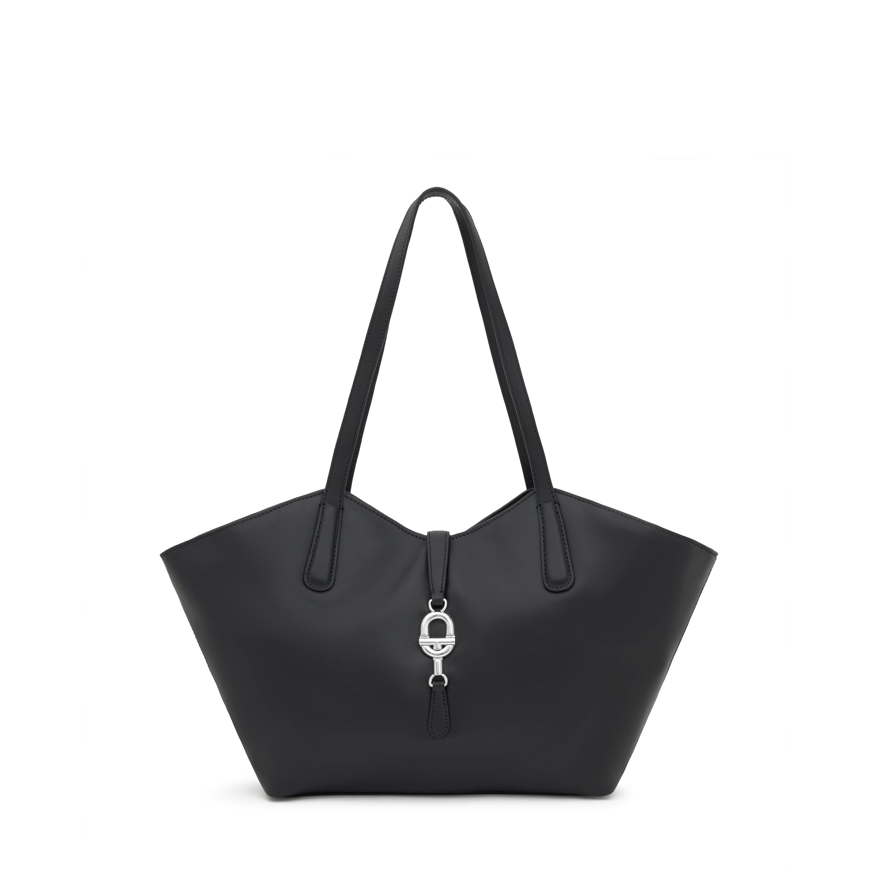 Medium black leather Tote bag TOUS MANIFESTO