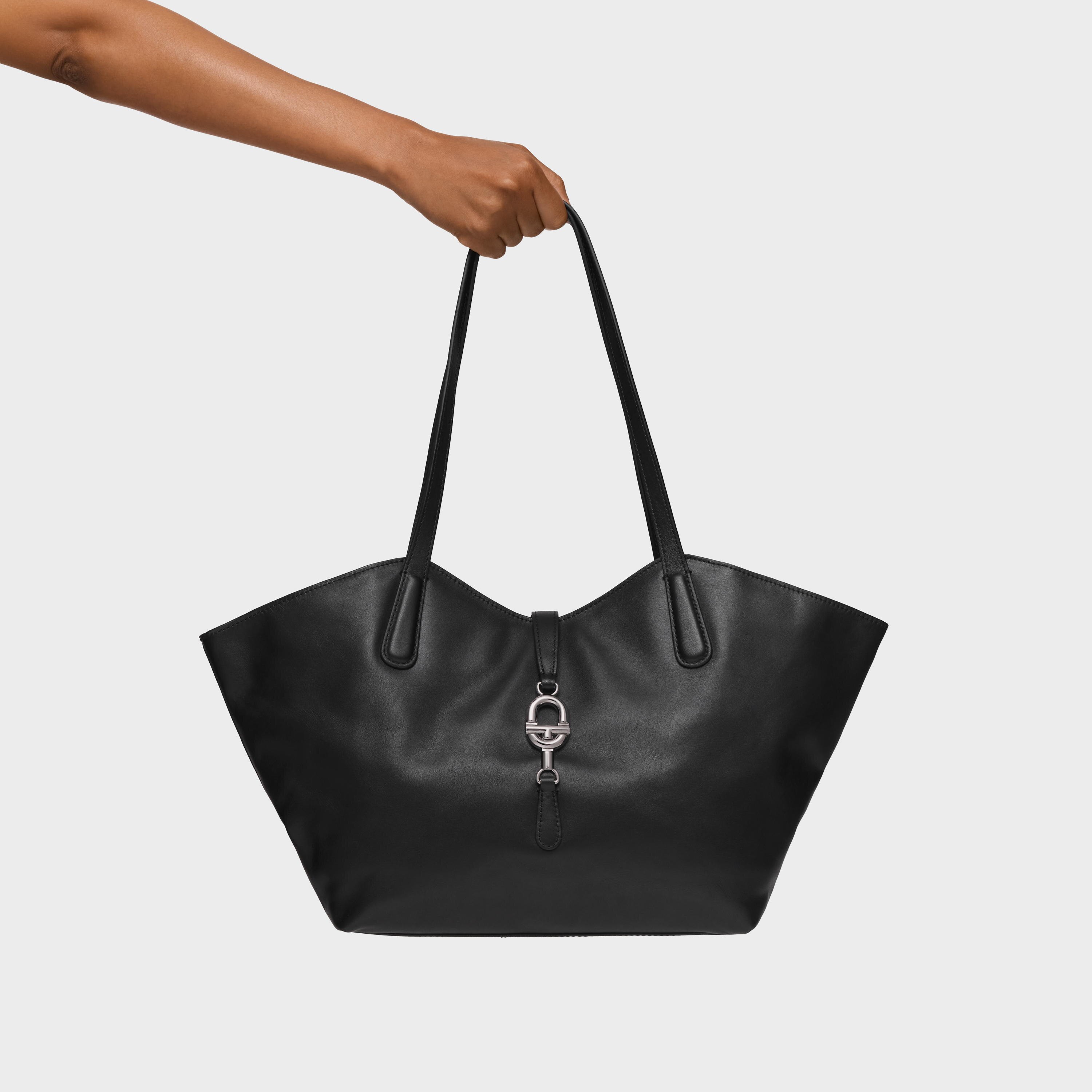 Medium black leather Tote bag TOUS MANIFESTO