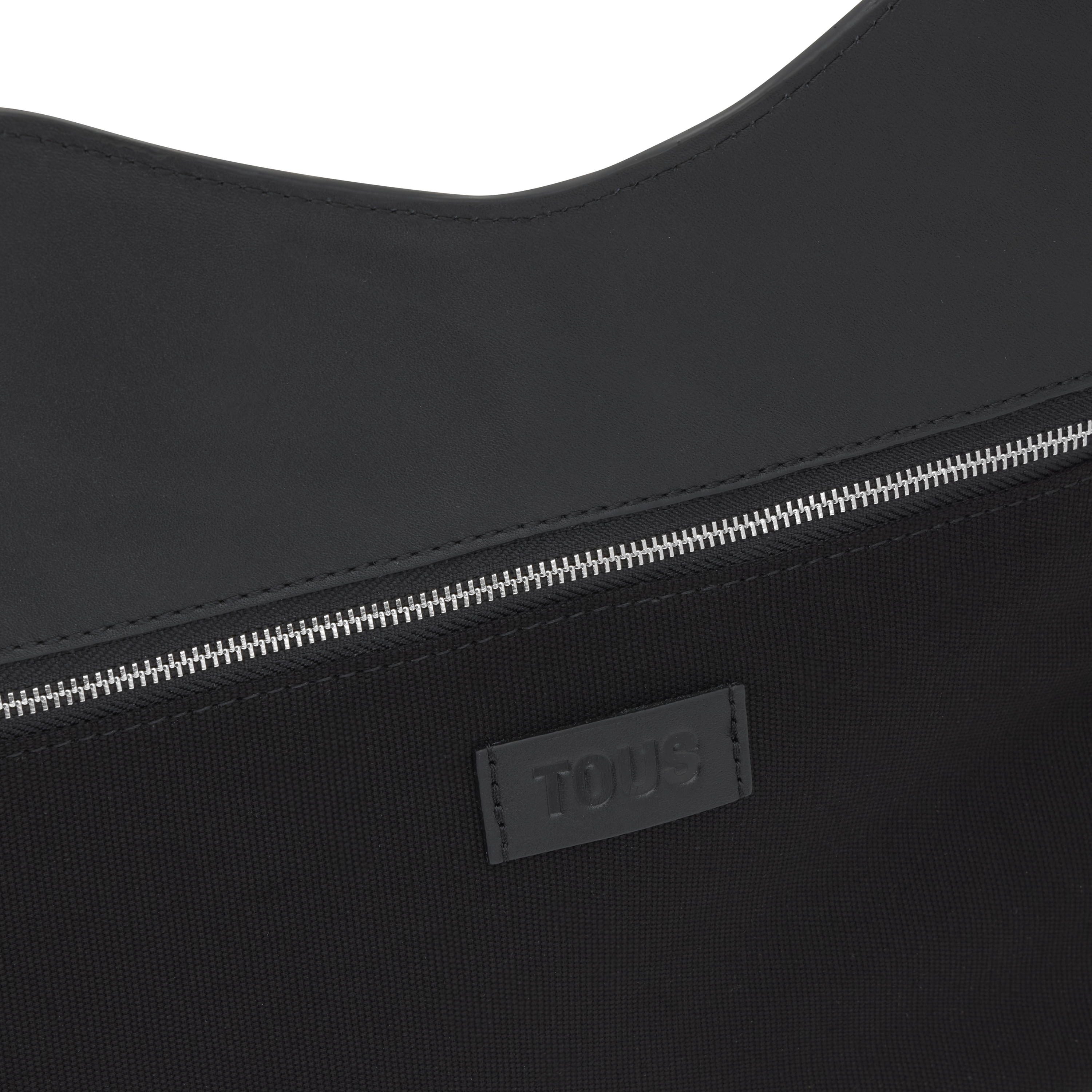 Medium black leather fringed Tote bag TOUS MANIFESTO