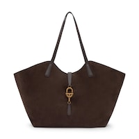 Large dark brown leather Tote bag TOUS MANIFESTO