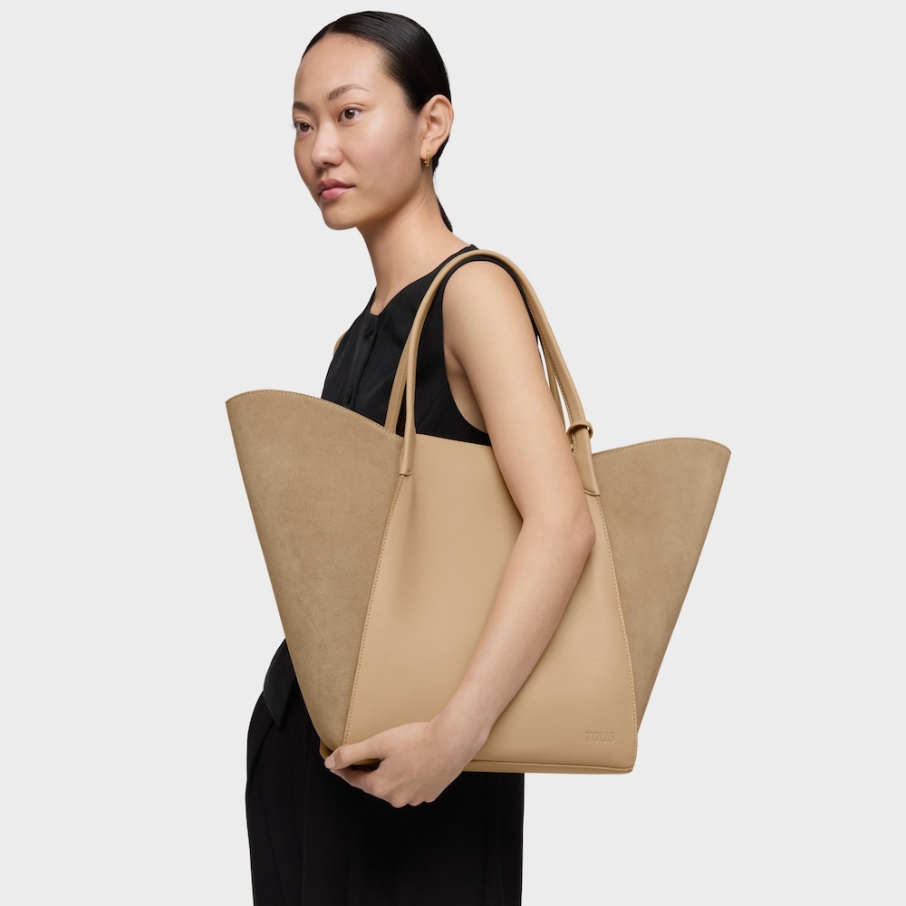 Large sand-colored Tote bag TOUS Tulip Large sand-colored Tote bag TOUS Tulip
