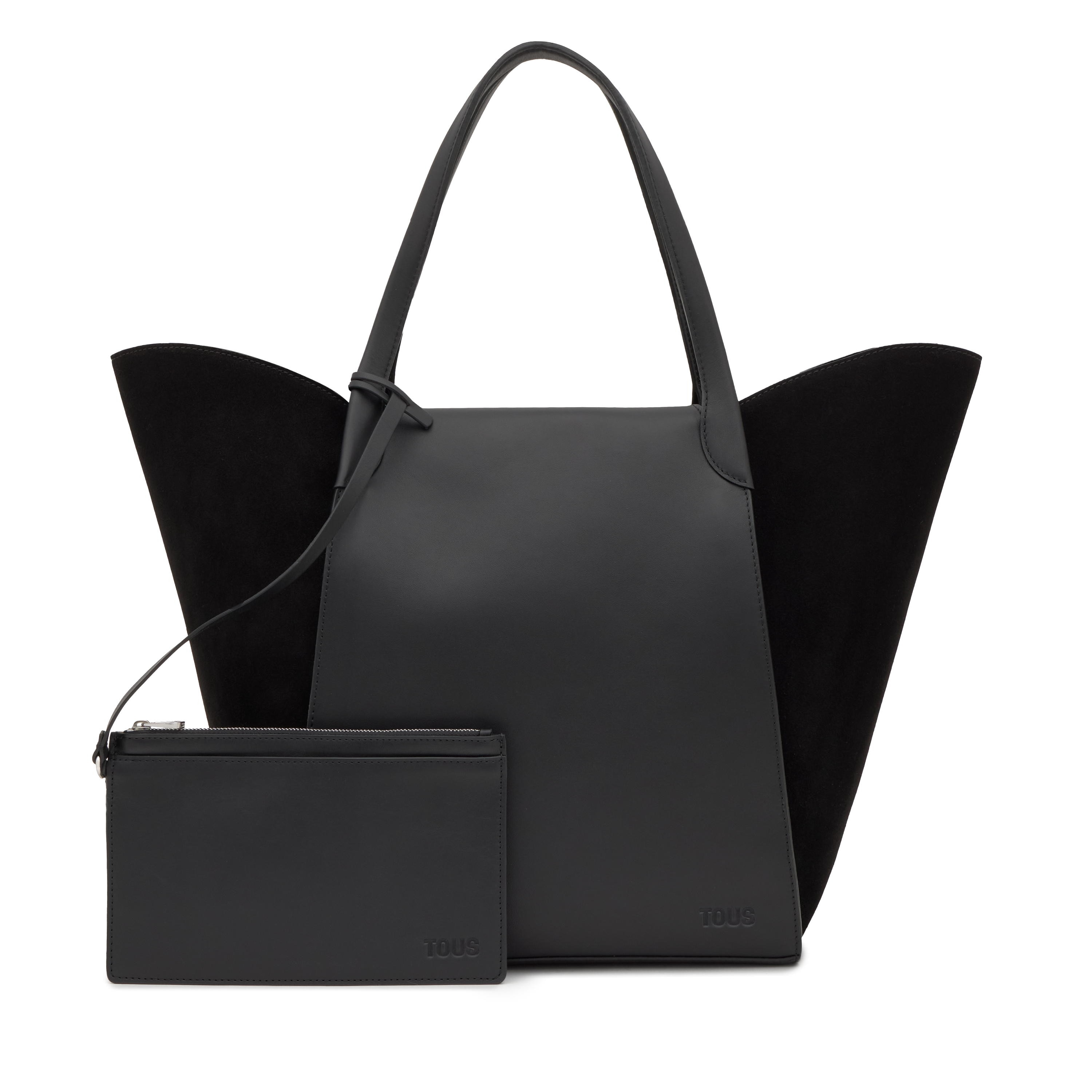 Large black Tote bag TOUS Tulip
