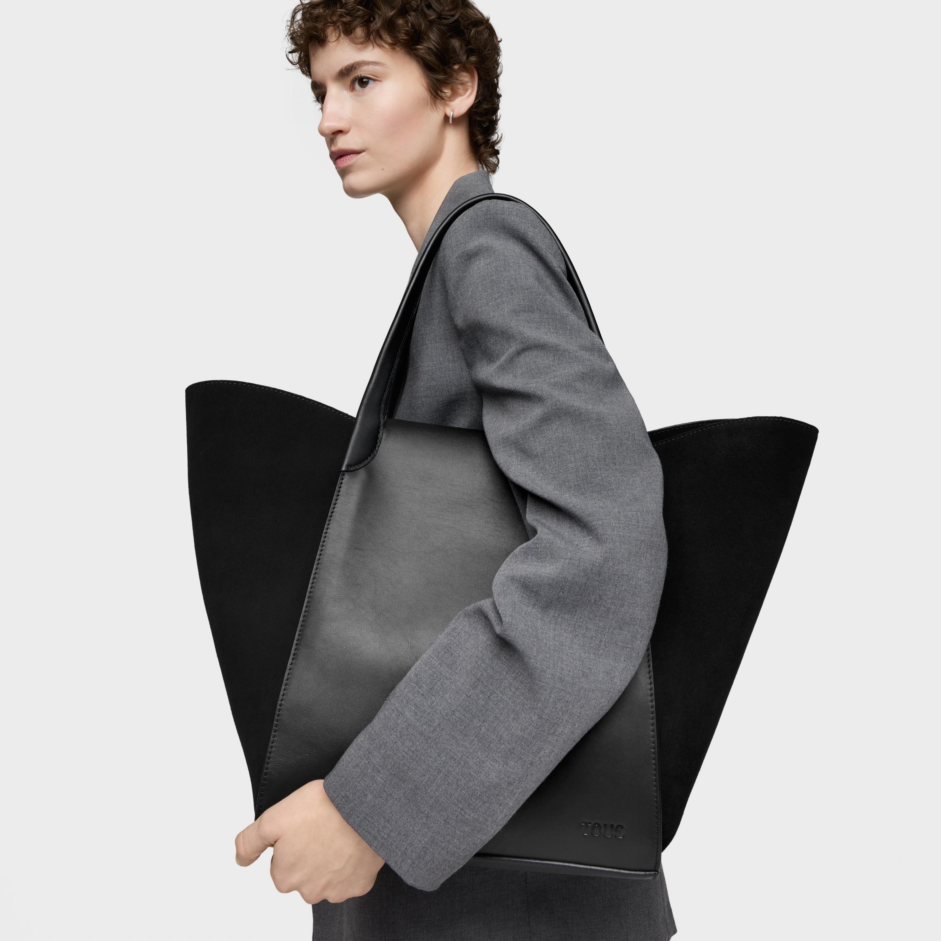 Large black Tote bag TOUS Tulip