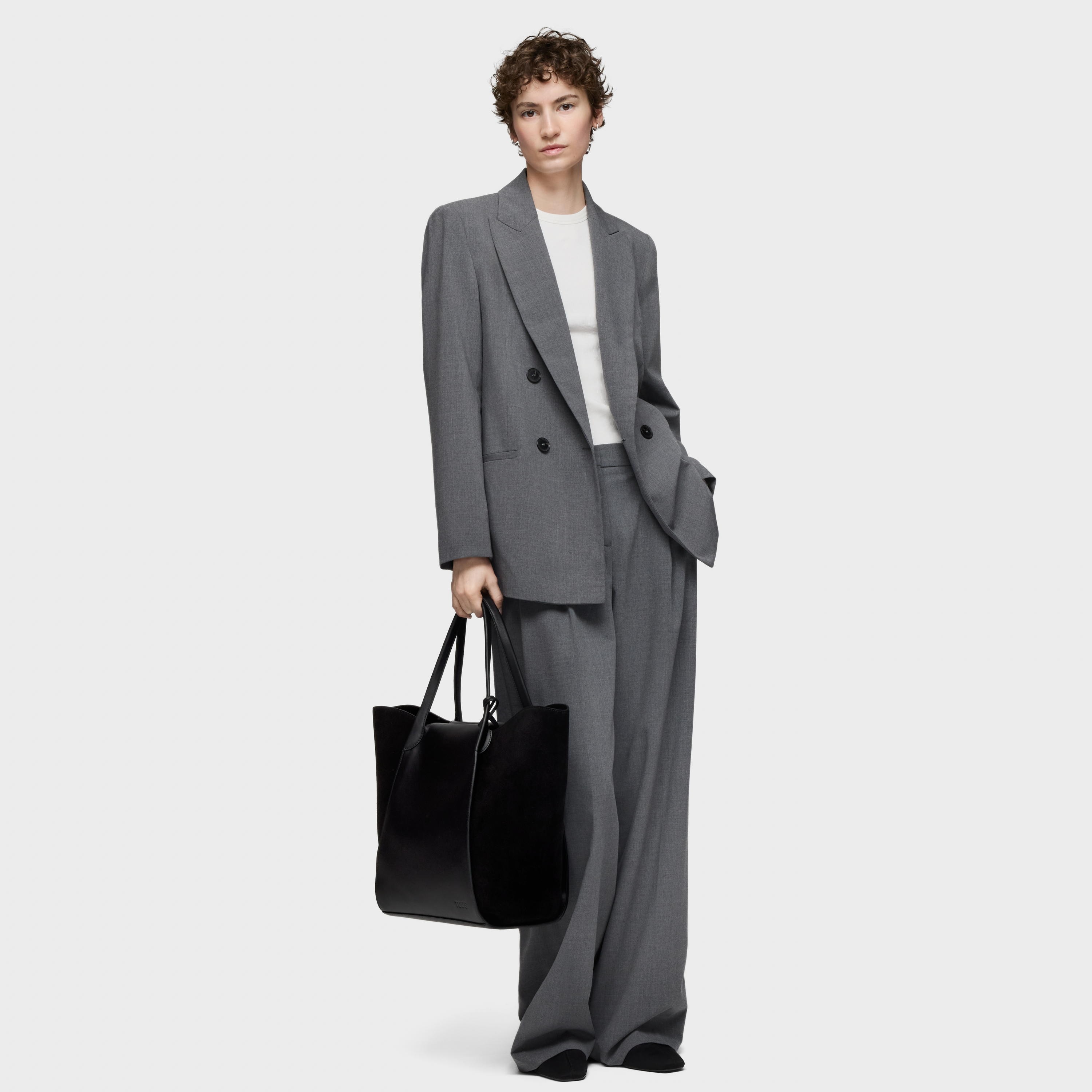 Large black Tote bag TOUS Tulip