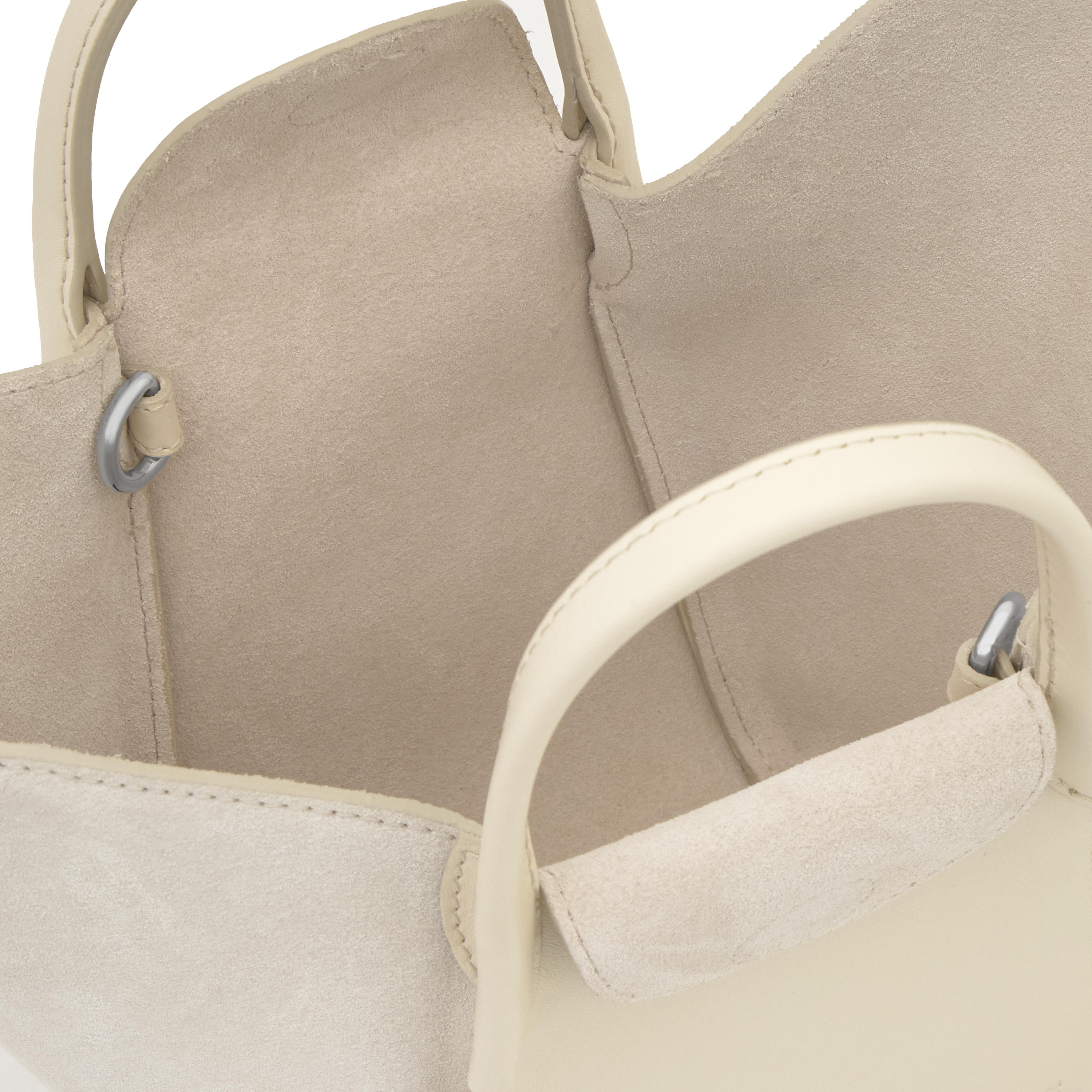 Small beige leather Tote bag TOUS Tulip