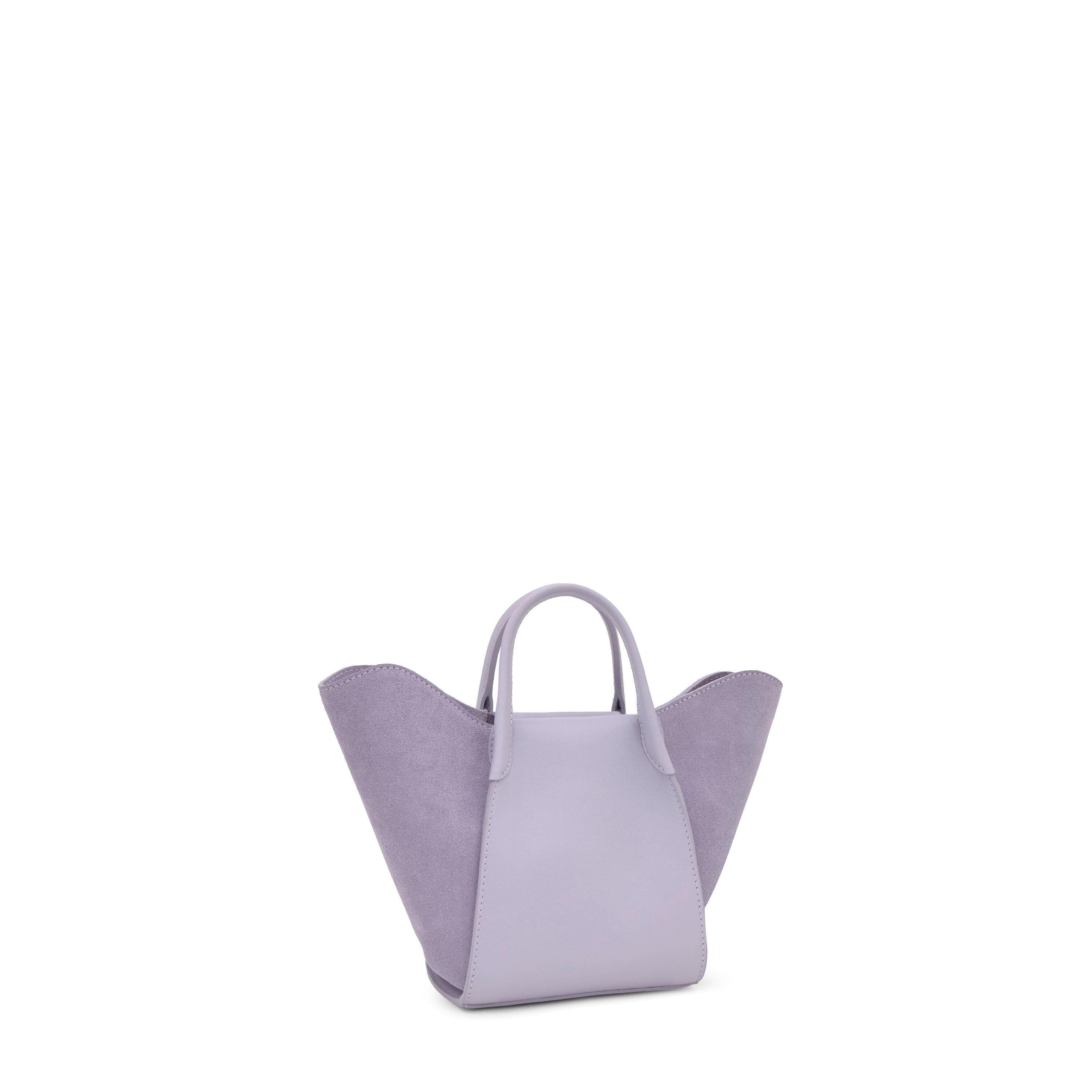 Small mauve leather Tote bag TOUS Tulip
