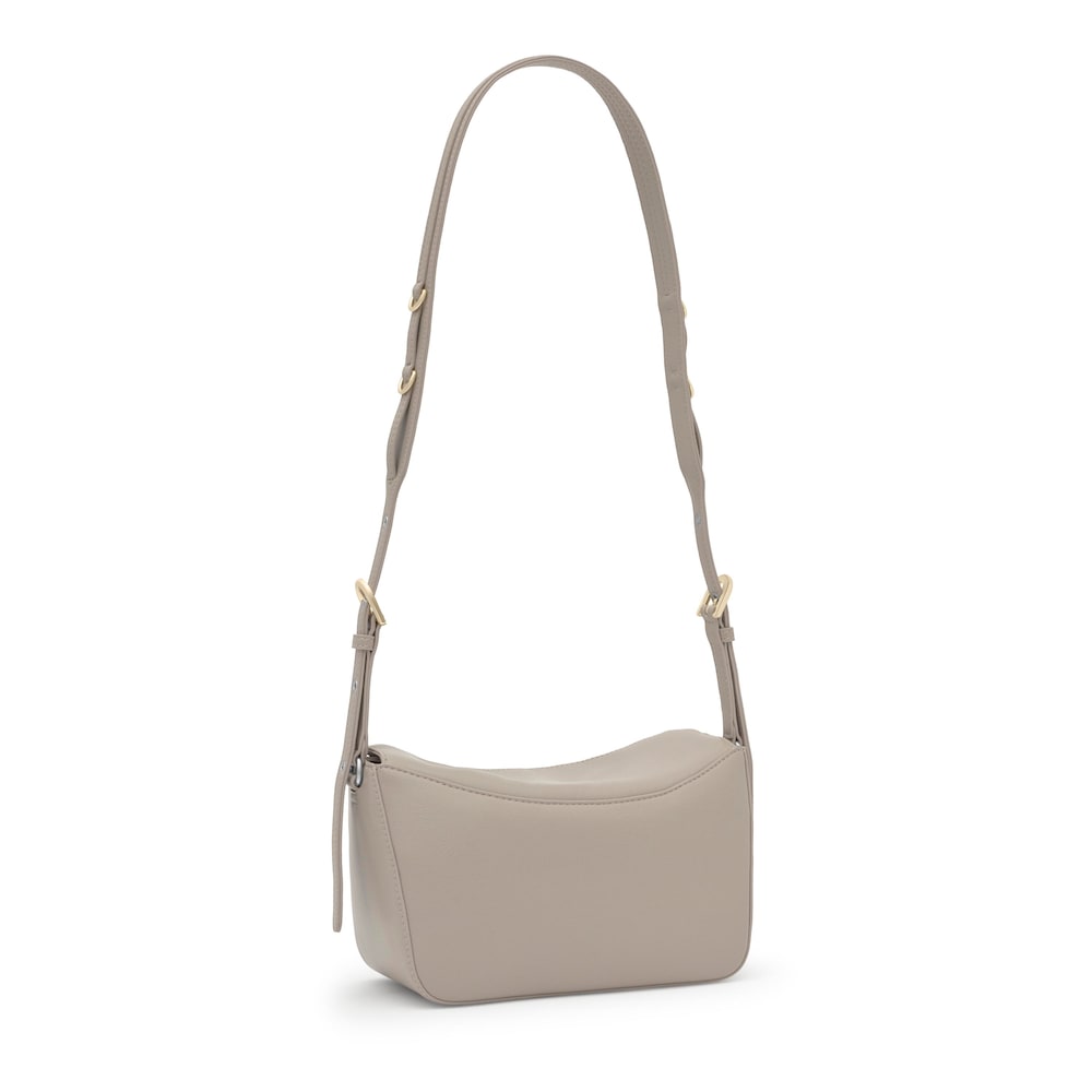 Stredne veľk&aacute; siv&aacute; crossbody kabelka TOUS City