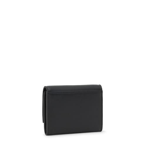 Billetera pequeña negra TOUS City