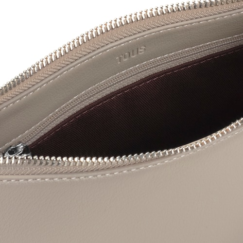 Taupe-colored Shoulder bag TOUS City