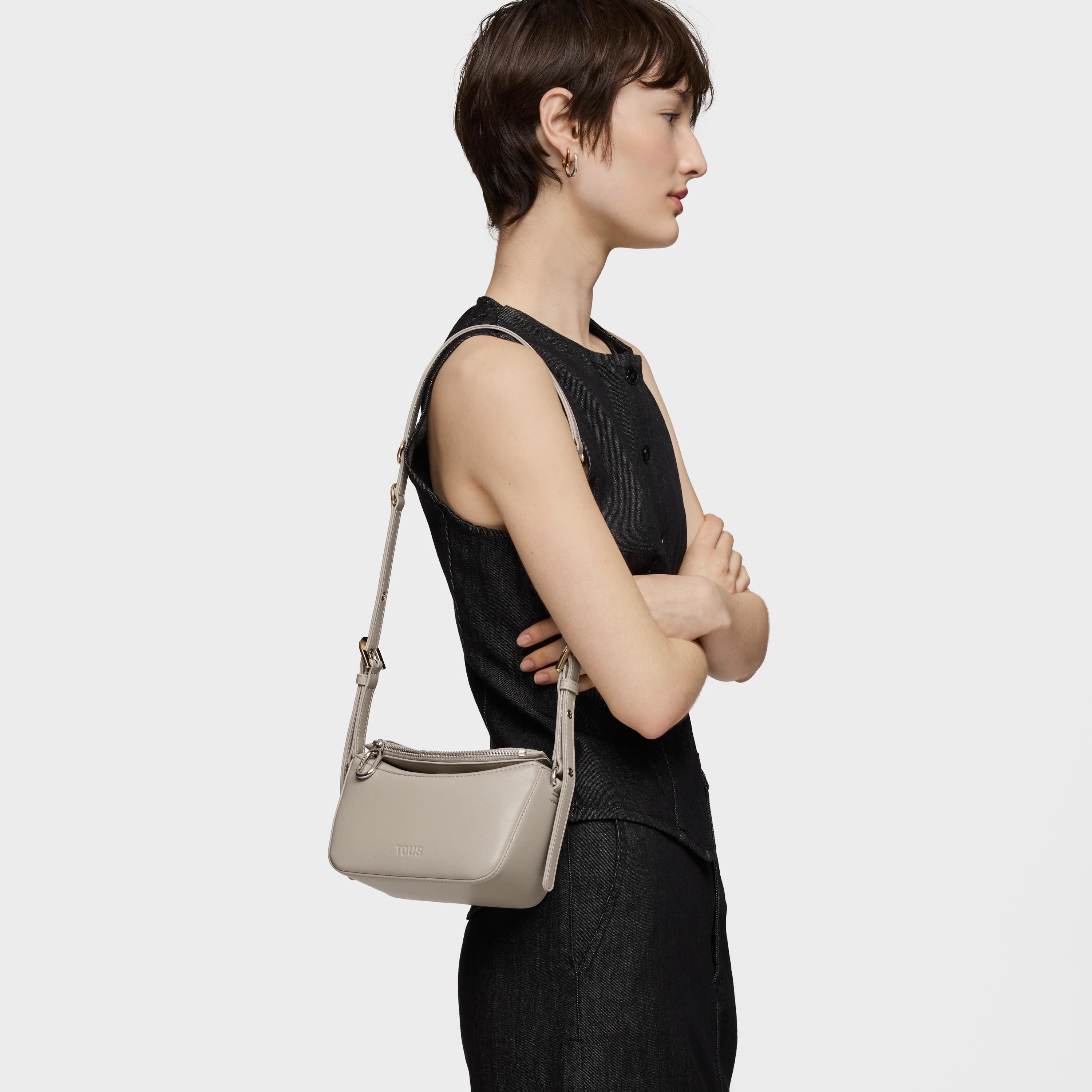 Small taupe-colored Crossbody bag TOUS City | TOUS