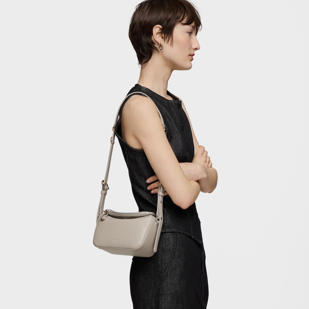 Mala de tiracolo pequena na cor toupeira TOUS City