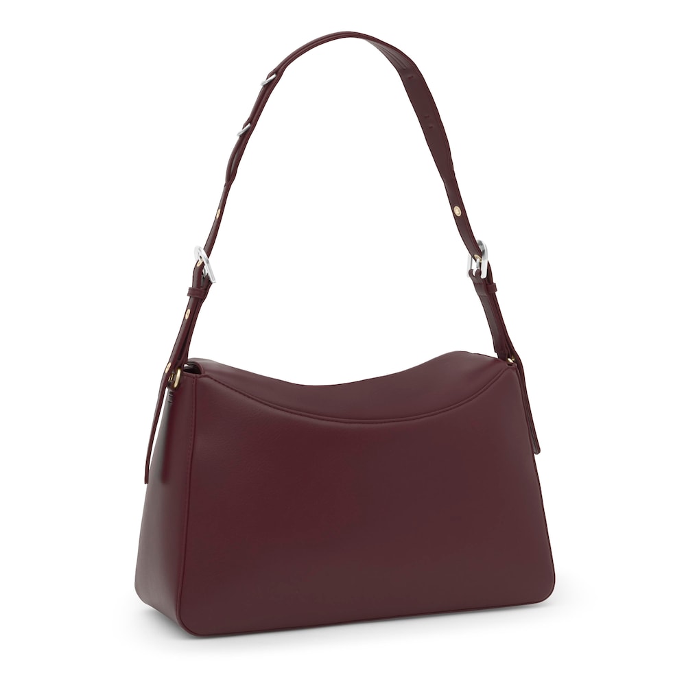 Borsa a tracolla bordeaux TOUS City