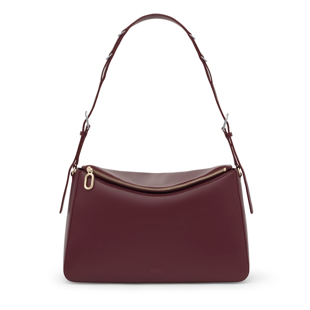 Borsa a tracolla bordeaux TOUS City