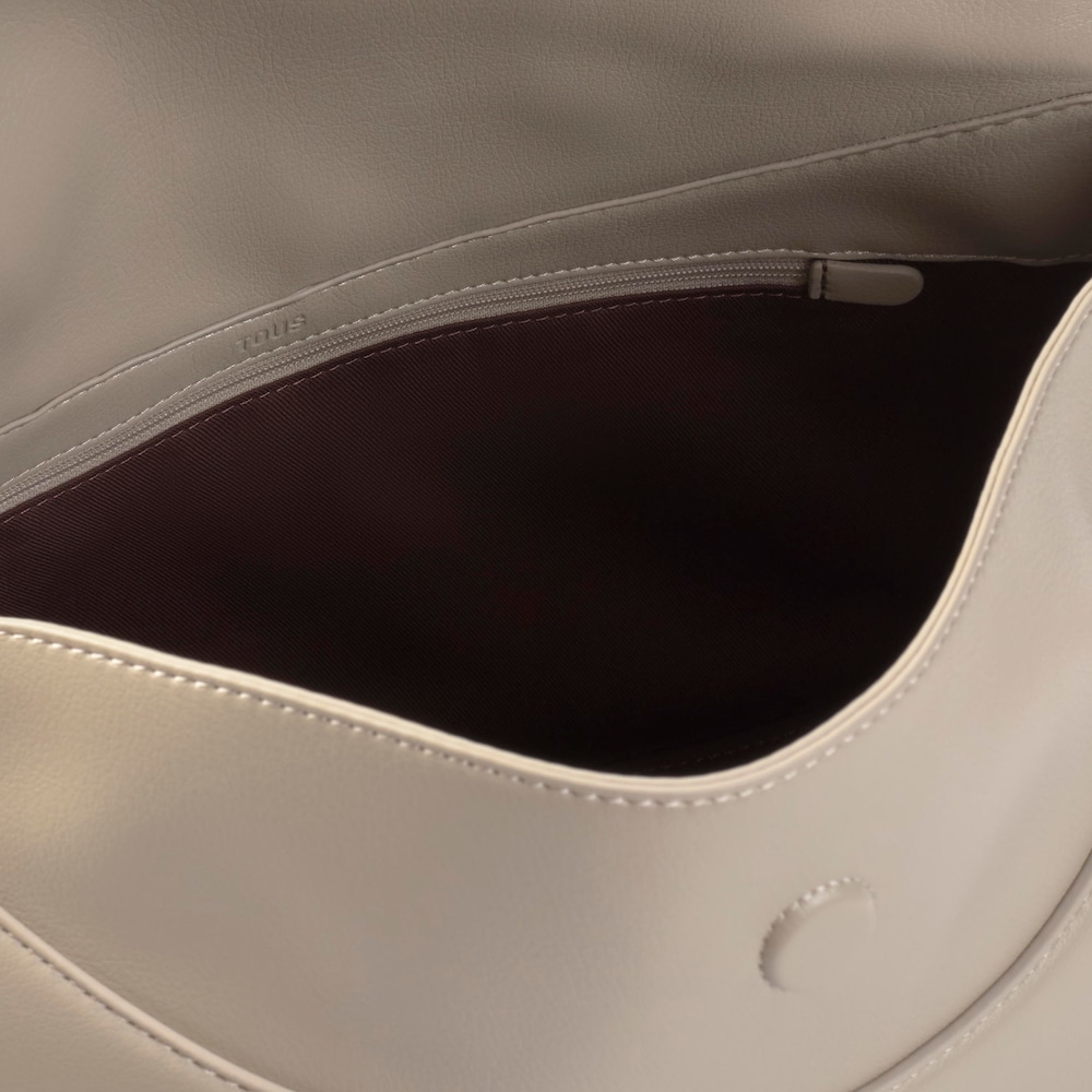 Borsa a tracolla color tortora TOUS City