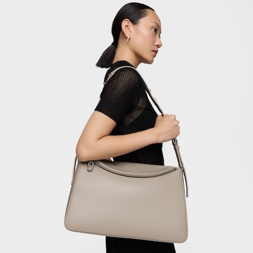 Taupe-colored Shoulder bag TOUS City