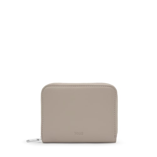 Středně velk&aacute; Peněženka v&nbsp;&scaron;edohněd&eacute; barvě TOUS City