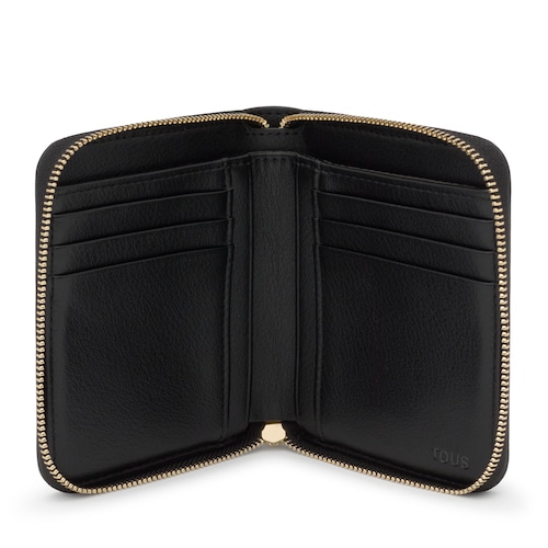 Billetera mediana negra TOUS City