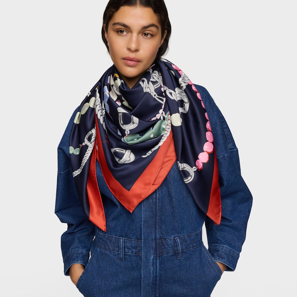 Pomarańczowa Apaszka kwadratowa TOUS Manifesto