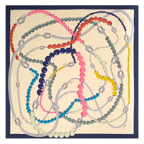 Square navy blue Scarf TOUS Manifesto