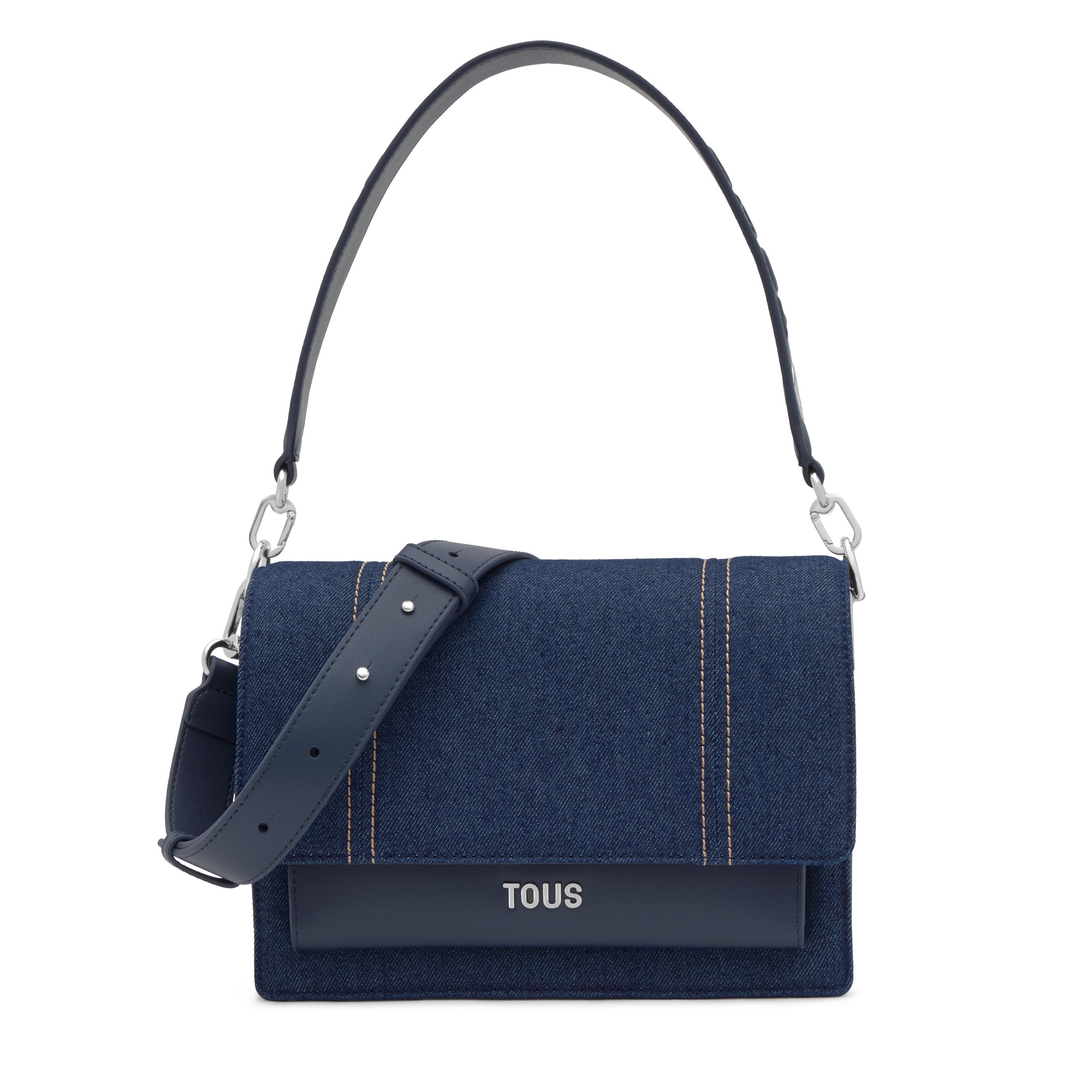 Medium blue denim Crossbody bag Audree | TOUS