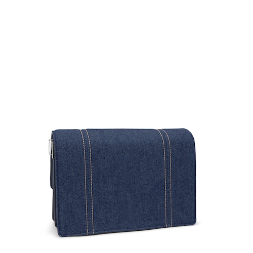 Bandolera mediana azul audree denim