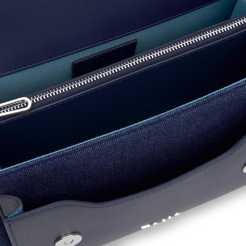 Bandolera mediana azul audree denim