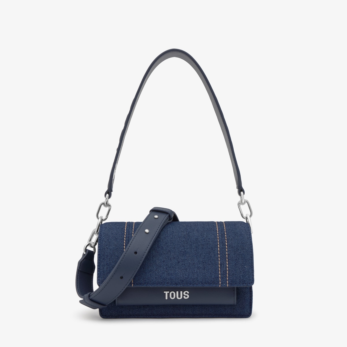 Small blue denim Crossbody bag Audree | TOUS