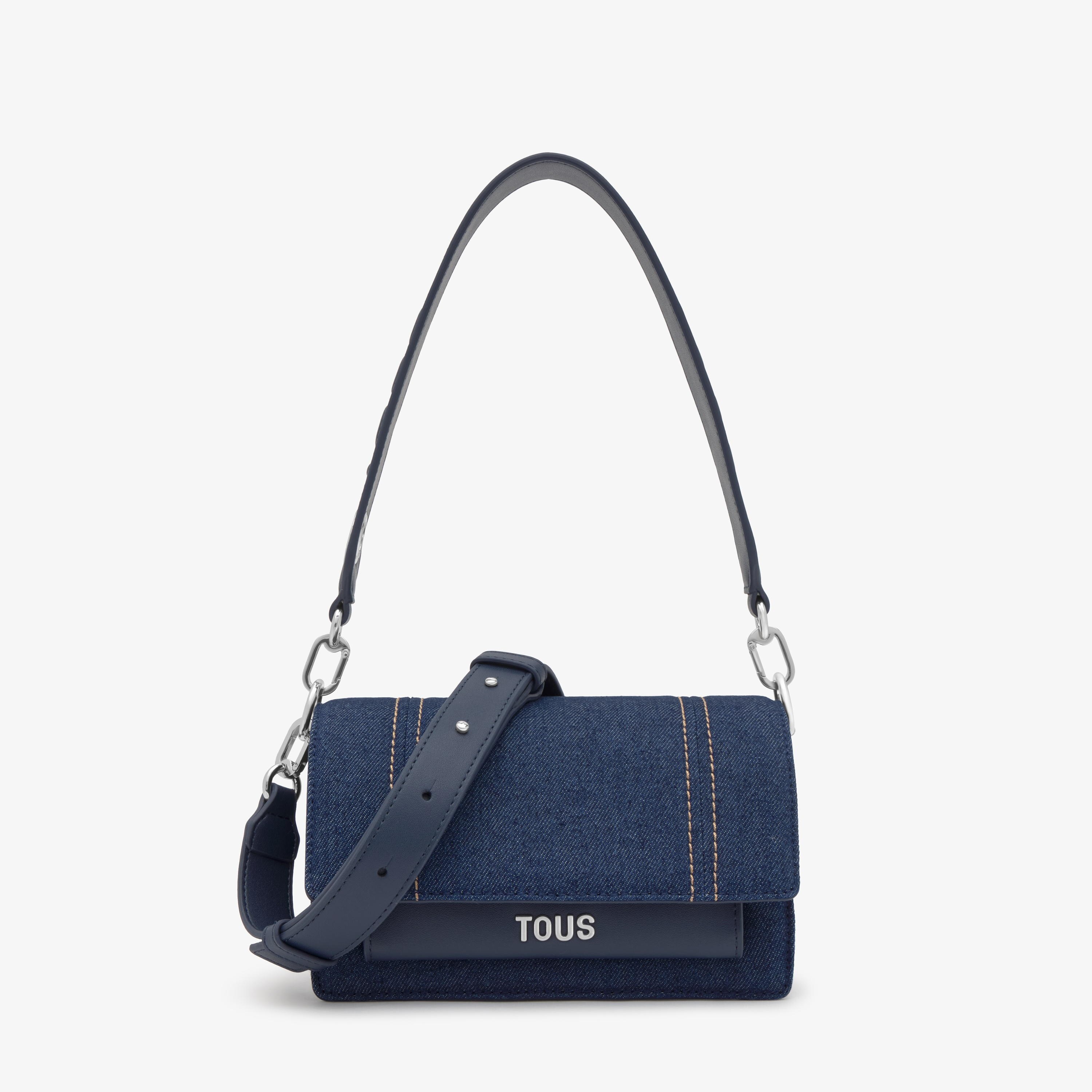 Small blue denim Crossbody bag Audree | TOUS