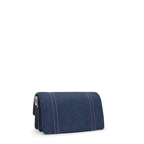 Malá modrá denimová Crossbody kabelka Audree