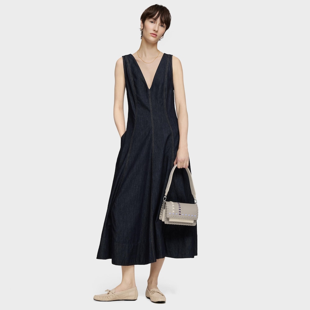 Bandolera peque&ntilde;a beige Audree Pasadas