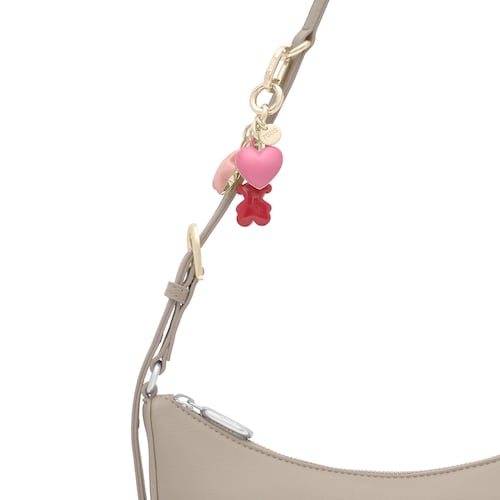 Llavero rojo y dorado Puffed Motifs