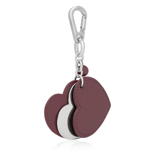 Llavero burdeos Triple Heart