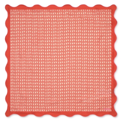 Pa&ntilde;uelo cuadrado naranja Mini Daisy