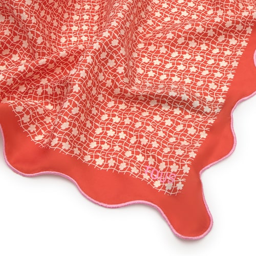 Pañuelo cuadrado naranja Mini Daisy