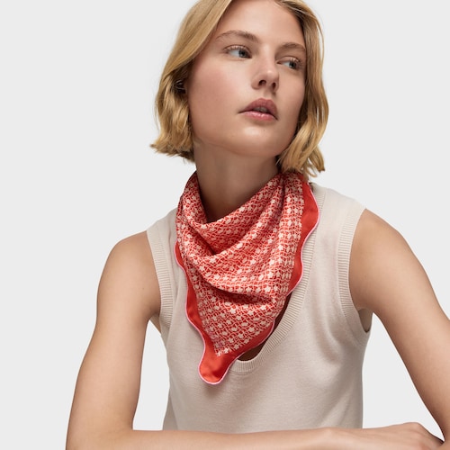 Pañuelo cuadrado naranja Mini Daisy